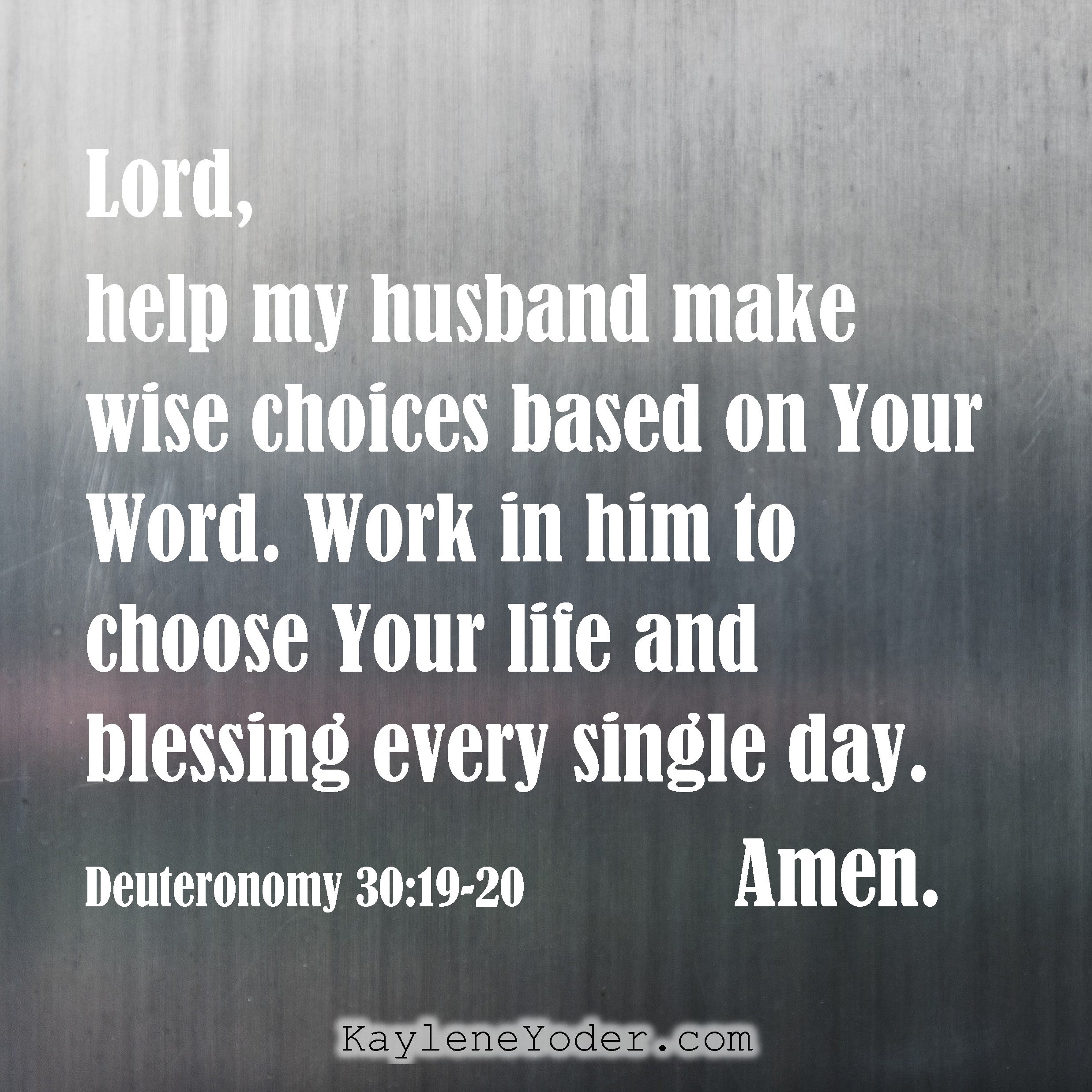 A Scripture-based Prayer for Yourself as a Wife - Kaylene Yoder