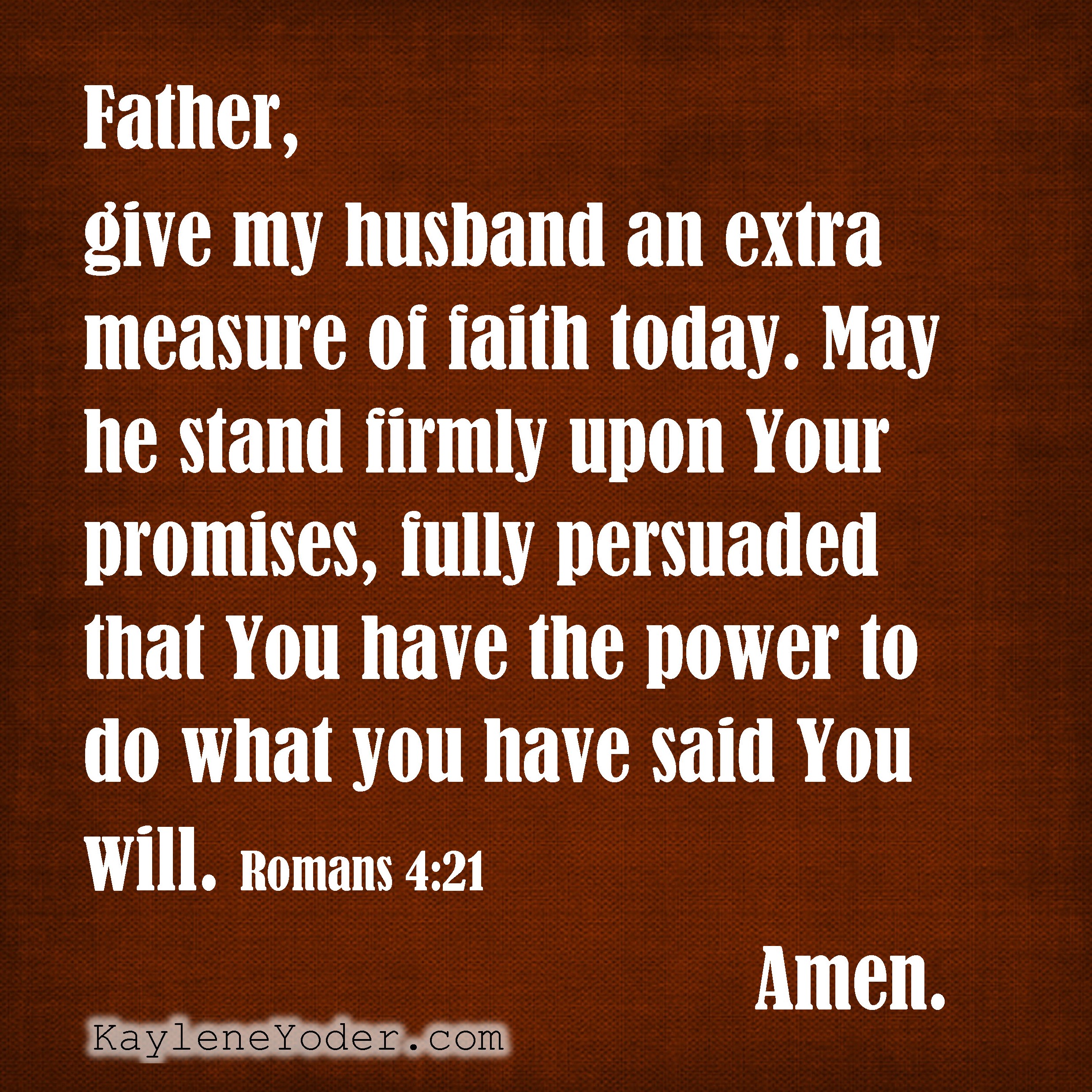 prayers from the power of a praying husband