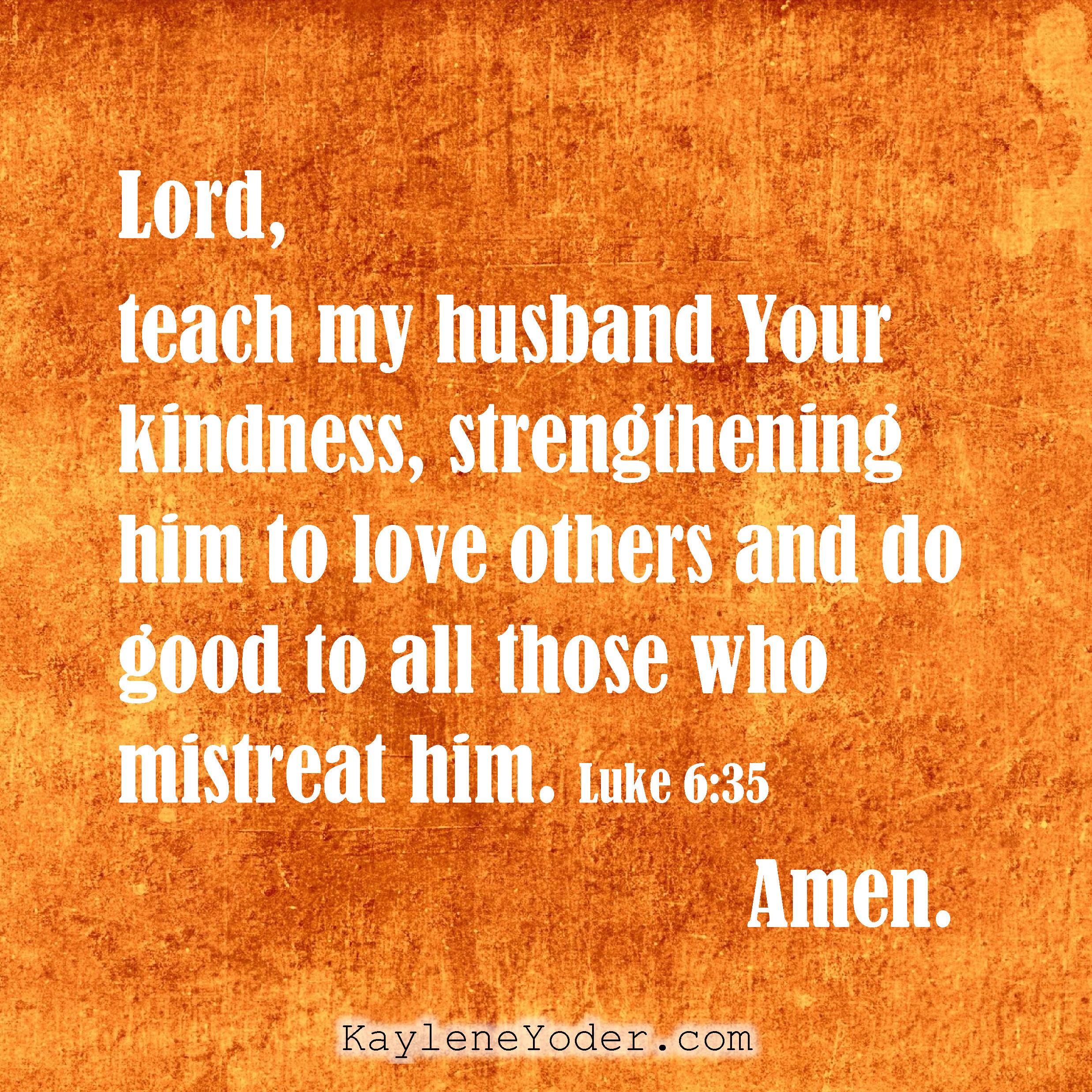 A Prayer for Your Husband to Grow in Kindness