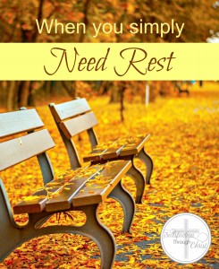 When You Simply Need Rest