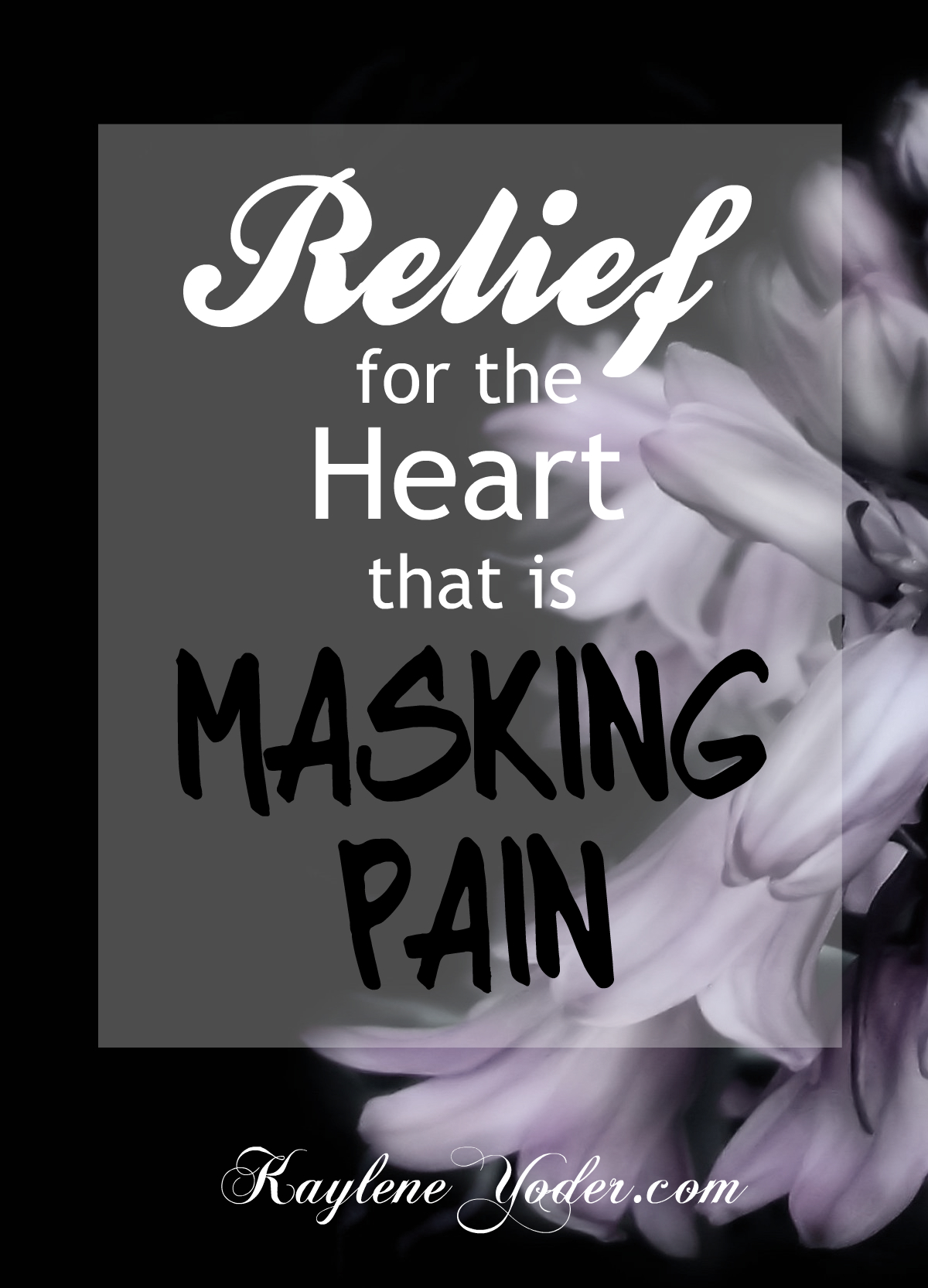 Relief for the heart that is masking pain