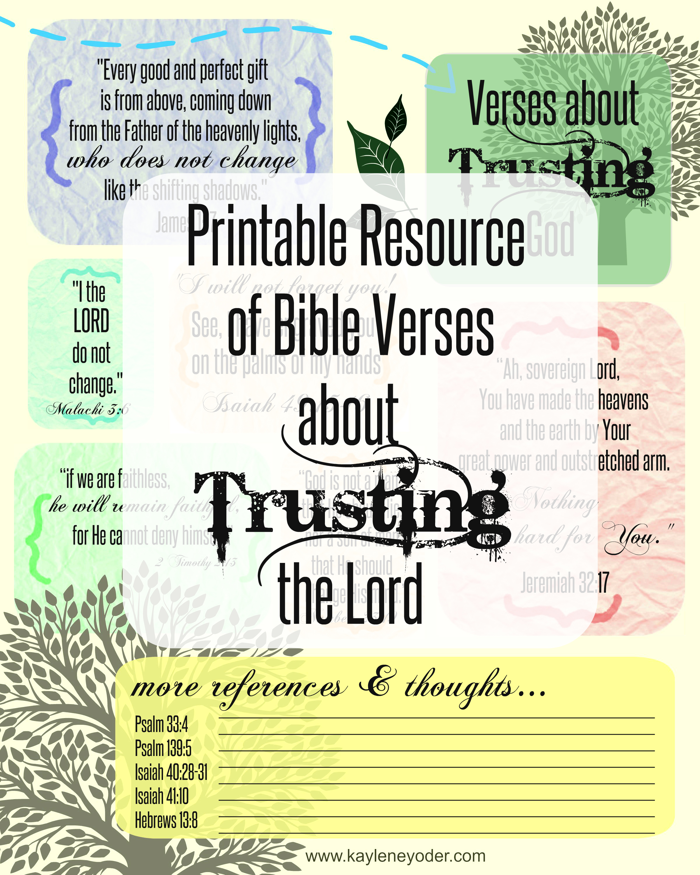 Verses about trusting God title image