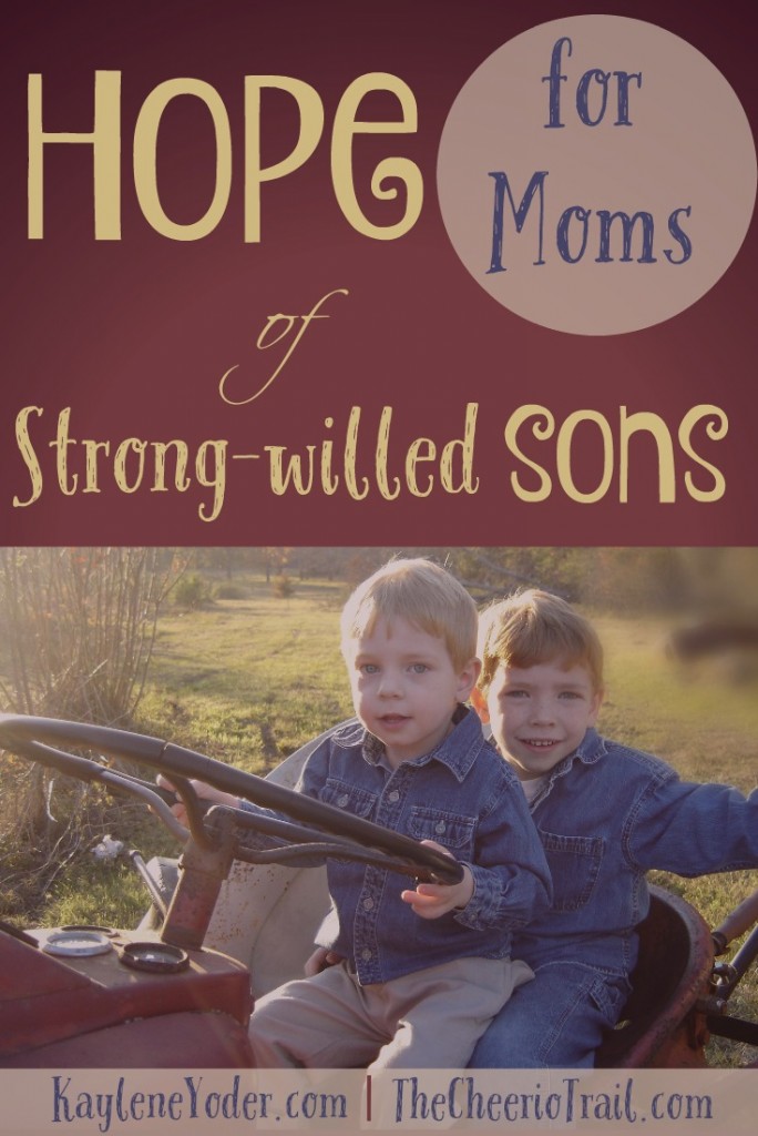 Hope for Moms of Strong-willed Sons