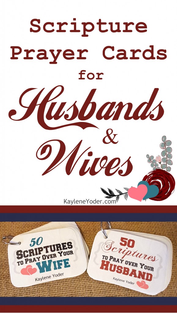 This collection of 100 Scripture Prayer Cards for Husband and Wives will help you pray God's Word over your spouse. 