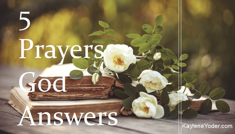 5 Prayers God Answers Fb ~ Kaylene Yoder - Kaylene Yoder