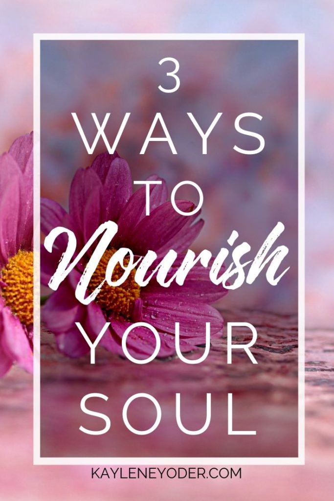 THIS. This is so important. Make time for yourself to nourish your soul.  You have to make sure your cup has been filled be…