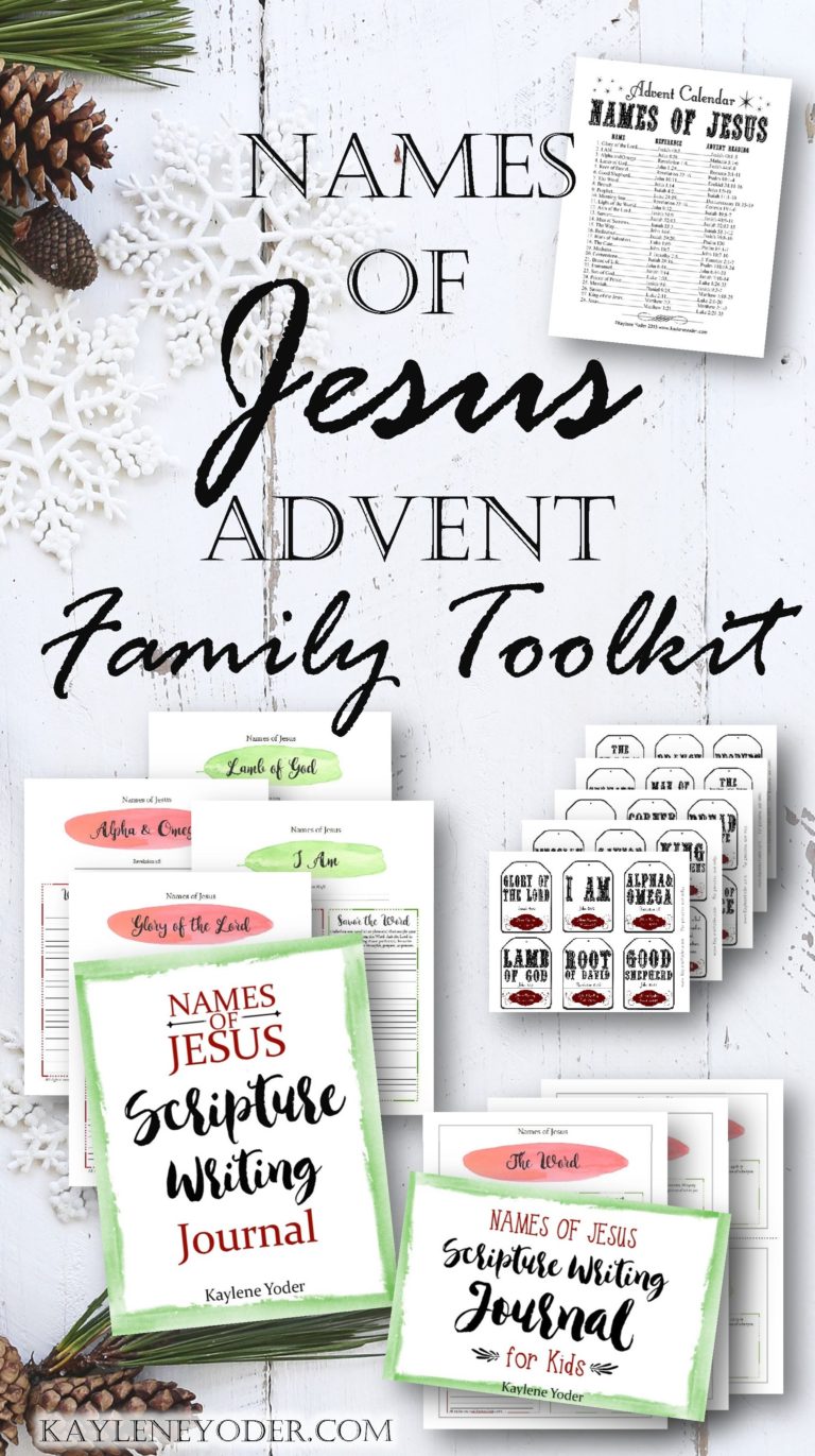 Names of Jesus Scripture Study for the Family! - Kaylene Yoder