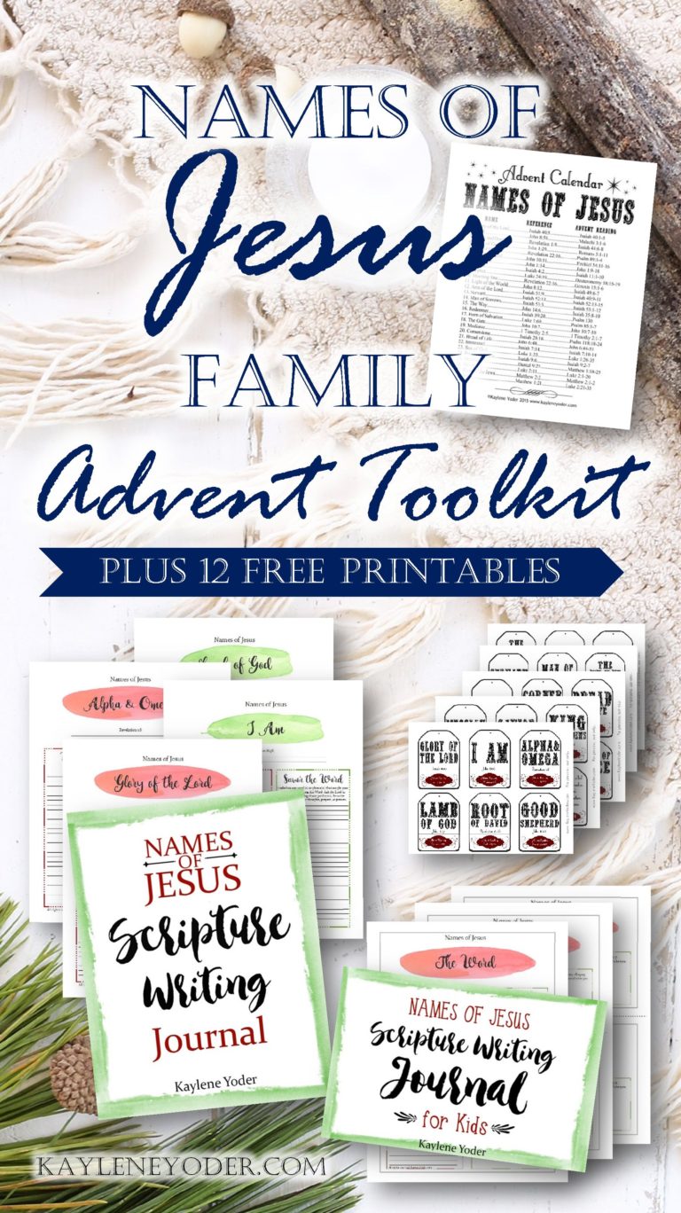 Names of Jesus Advent Pack for Your Family! Kaylene Yoder