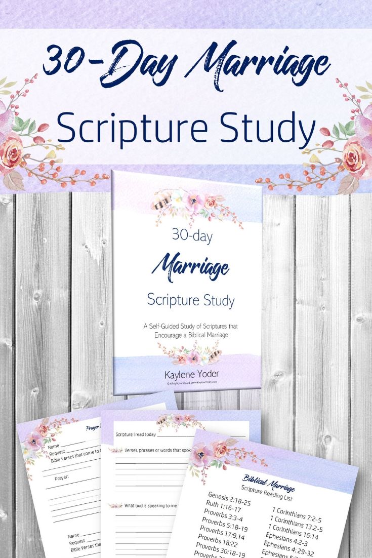 30-day Scripture Study for Biblical Marriage - Kaylene Yoder