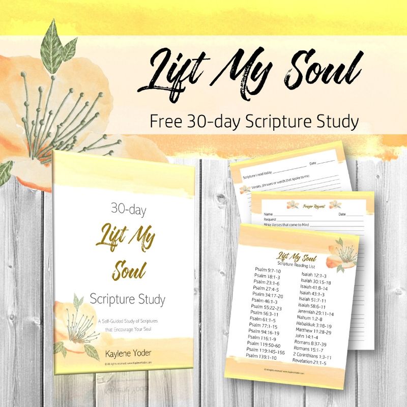 30 Day Lift My Soul Scripture Study Kaylene Yoder