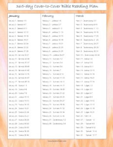 365-day Cover-to-Cover Bible Reading Plan - Kaylene Yoder