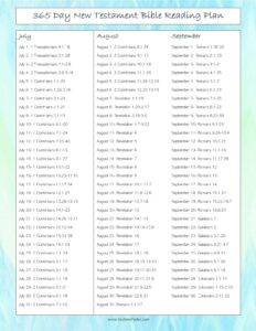 365-day New Testament Bible Reading Plan - Kaylene Yoder