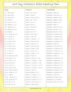 365-day Bible Reading Plan for Kids! - Kaylene Yoder