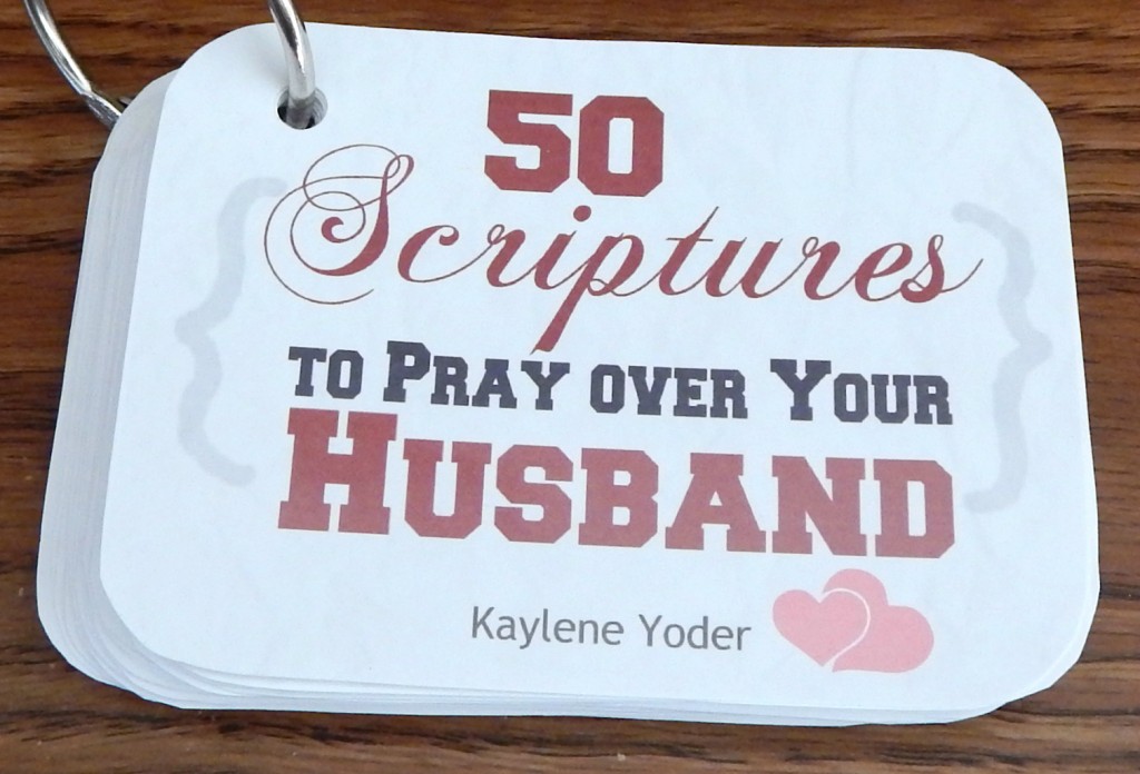 Scripture Prayer Cards for Husbands and Wives - Kaylene Yoder