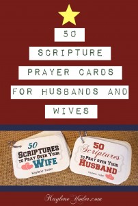 These beautiful scripture prayer cards are the perfect DIY gift or stocking stuffer for couples!